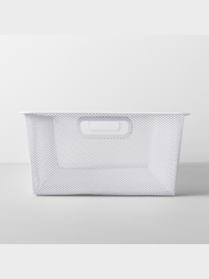 Large 6.25x 12.75x 25.75 Metal Underbed Bin White - Made By Design™