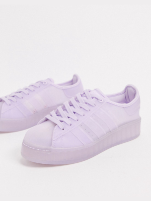 Adidas Originals Superstar Jelly Sneakers In Purple Tint