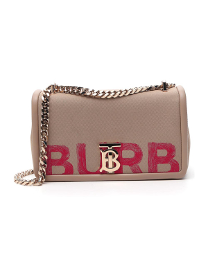 Burberry Lola Graffiti Logo Shoulder Bag