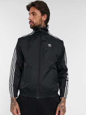 Adidas Originals Jacket With Lock Up Logo In Black