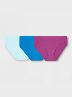 Fruit Of The Loom Women's 3pk Breathable Seamless Bikini Briefs - Colors May Vary