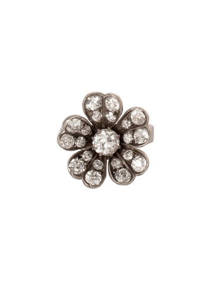 Vintage Flower Pinky Ring