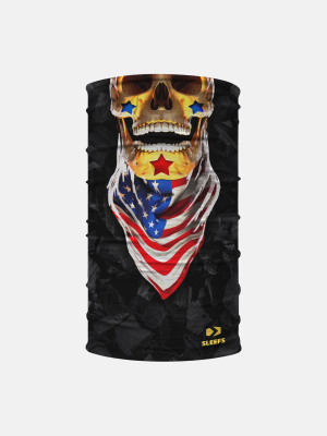 Usa Skull Cowboy Neck Gaiter