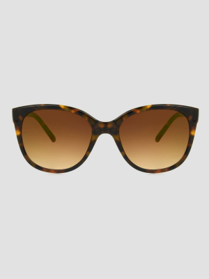 Women's Tortoise Shell Print Square Sunglasses - A New Day™ Brown