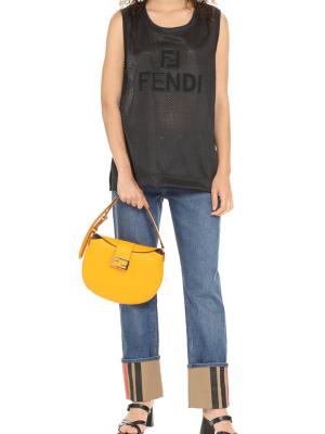 Fendi Logo Micromesh Tank Top