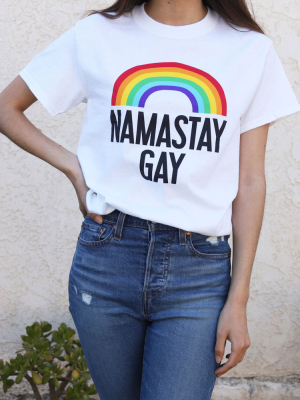 Unisex Namastay Gay Graphic Tee