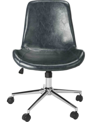 Flynn Swivel Office Chair Dark Gray