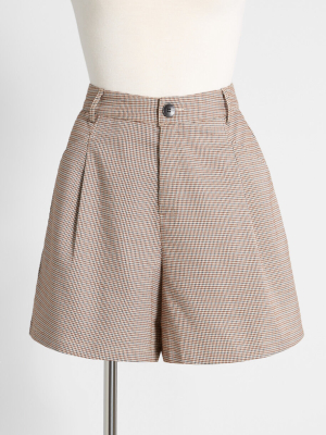 Ecstatic For The Classics Pleated Shorts