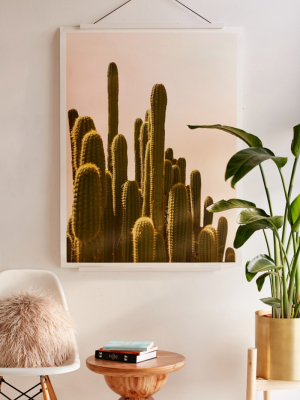 Wilder California Golden Hour Cactus Art Print