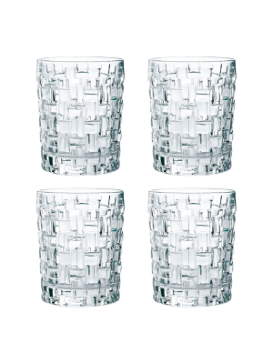 Riedel 92076 Nachtmann Bossa Nova 11.6 Ounce Crystal Whiskey Tumbler Set With 4 Whiskey Glasses