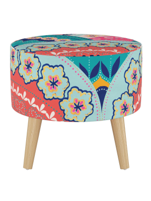 Riverplace Round Ottoman With Splayed Legs - Project 62™