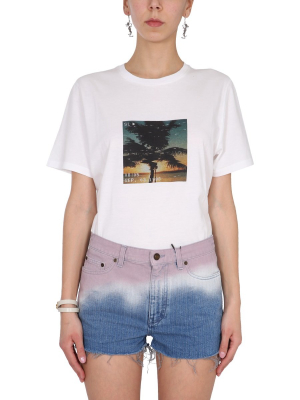 Saint Laurent Vhs Sunset T-shirt