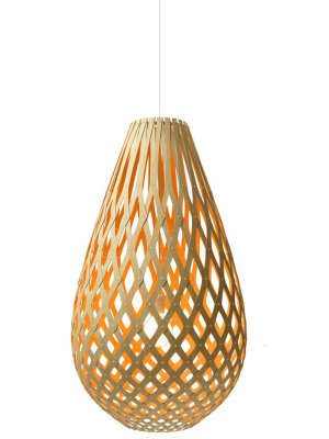 Koura Pendant - Bamboo With Colors