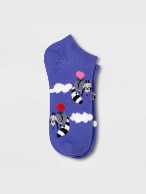 Women's Raccoon Low Cut Socks - Xhilaration™ Purple 4-10