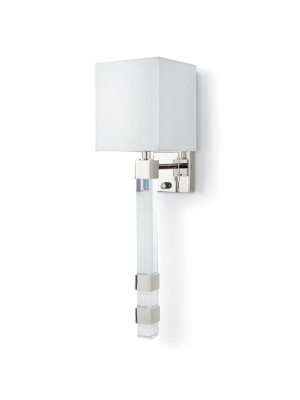 Metro Sconce In Polished Nickel