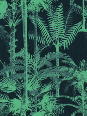 Palmera Cubana Wallpaper In Dark From The Wallpaper Compendium Collection By Mind The Gap