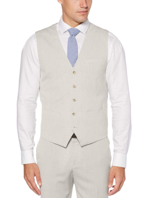 Slim Fit End-on-end Suit Vest