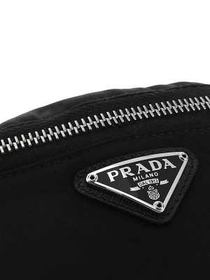 Prada Logo Plaque Wrist Pouch