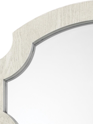 Jamie Young Estate Mirror In Gray Washed Wood