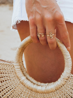 Island Vibes 18k Gold Plated Ring Set