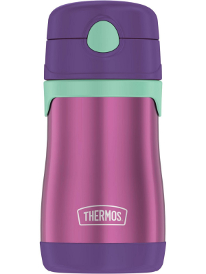 Thermos 10oz Stainless Steel Straw Bottle Purple