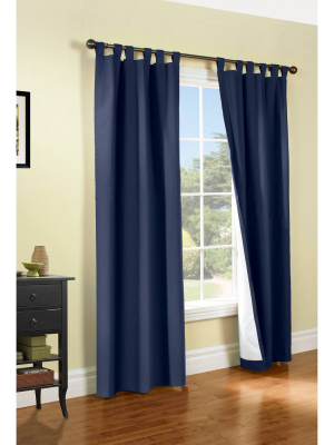 Set Of 2 Weathermate Tab Top Room Darkening Curtain Panels - Thermalogic