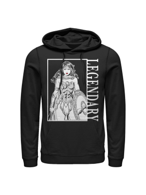 Men's Justice League Legendary Poster Pull Over Hoodie