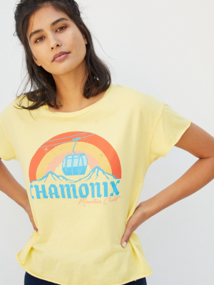 Chamonix Cropped Graphic Tee