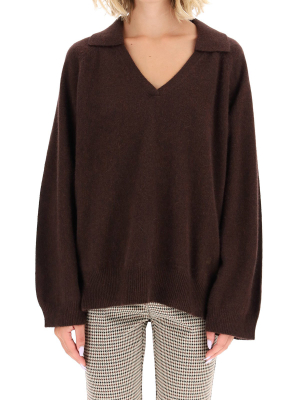 Loulou Studio V-neck Knitted Jumper