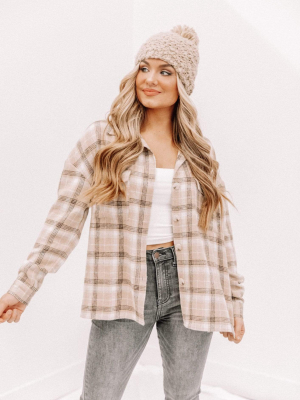 Taupe Plaid Krissy Flannel