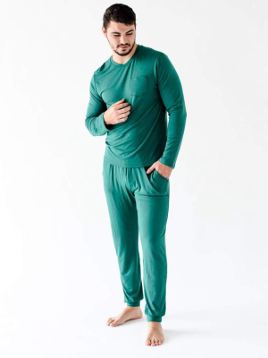 Men's Jogger Set In Emerald