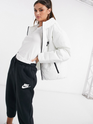 Nike Synthetic Fill Jacket In White