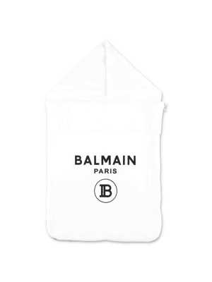 Balmain Kids Logo Printed Sleeping Bag