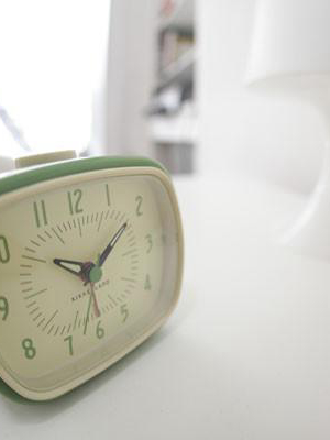 Retro Alarm Clock + Green