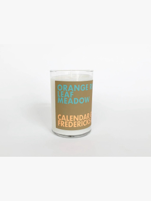 Scented Candle: Orange Rind, Leaf, Meadow