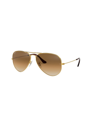 Ray-ban Rb3025 001/51 Unisex Pilot Lifestyle Sunglasses Gold