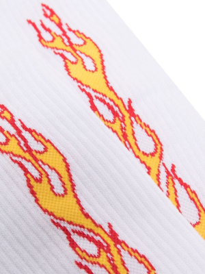 Palm Angel Flames Socks