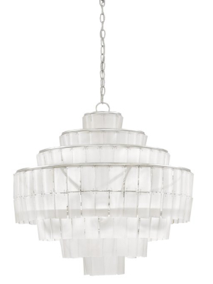 Sommelier Blanc Chandelier In Opaque White