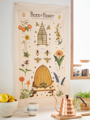 Bees And Honey Flag Tapestry