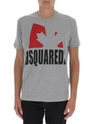 Dsquared2 Logo Print Crewneck T-shirt