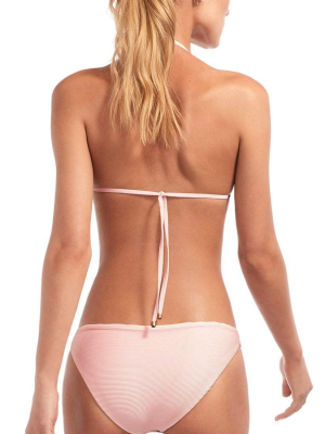 Vitamin A Biorib Luciana Full Cut Bikini Bottom In Perla Rose