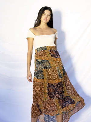 Patchwork Maxi Skirt