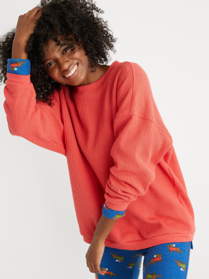 Aerie Waffle Fleece Oversized Sweatshirt