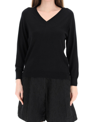 Simone Rocha Cut-out Elbow Detailed Sweater