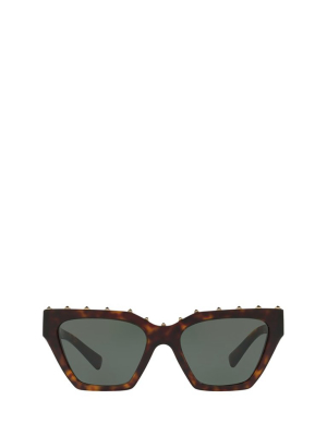 Valentino Eyewear Geometric Frame Sunglasses