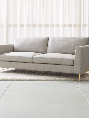 Tyson Sofa With Brass Base