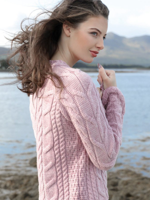 Super Soft Raglan Sweater In Pink