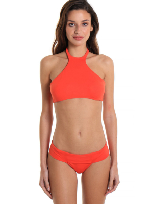 Bromelia Copacabana Bikini Top In Mango