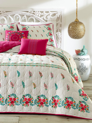 White Myra Quilt Set (full/queen) - Azalea Skye