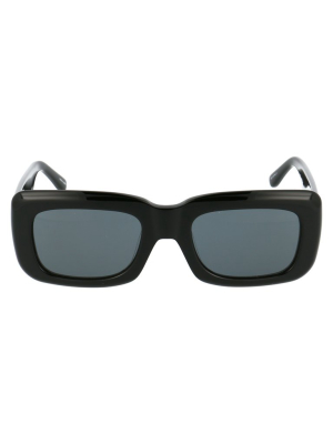 The Attico X Linda Farrow Marfa Rectangular Frame Sunglasses